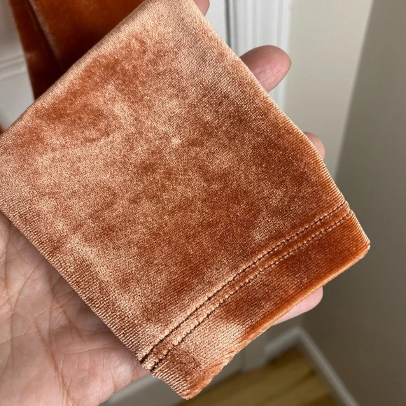 Urban Outfitters Kimchi Blue Iris Velvet Rust Long Sleeve Mini Dress Ext… - Picture 8 of 14